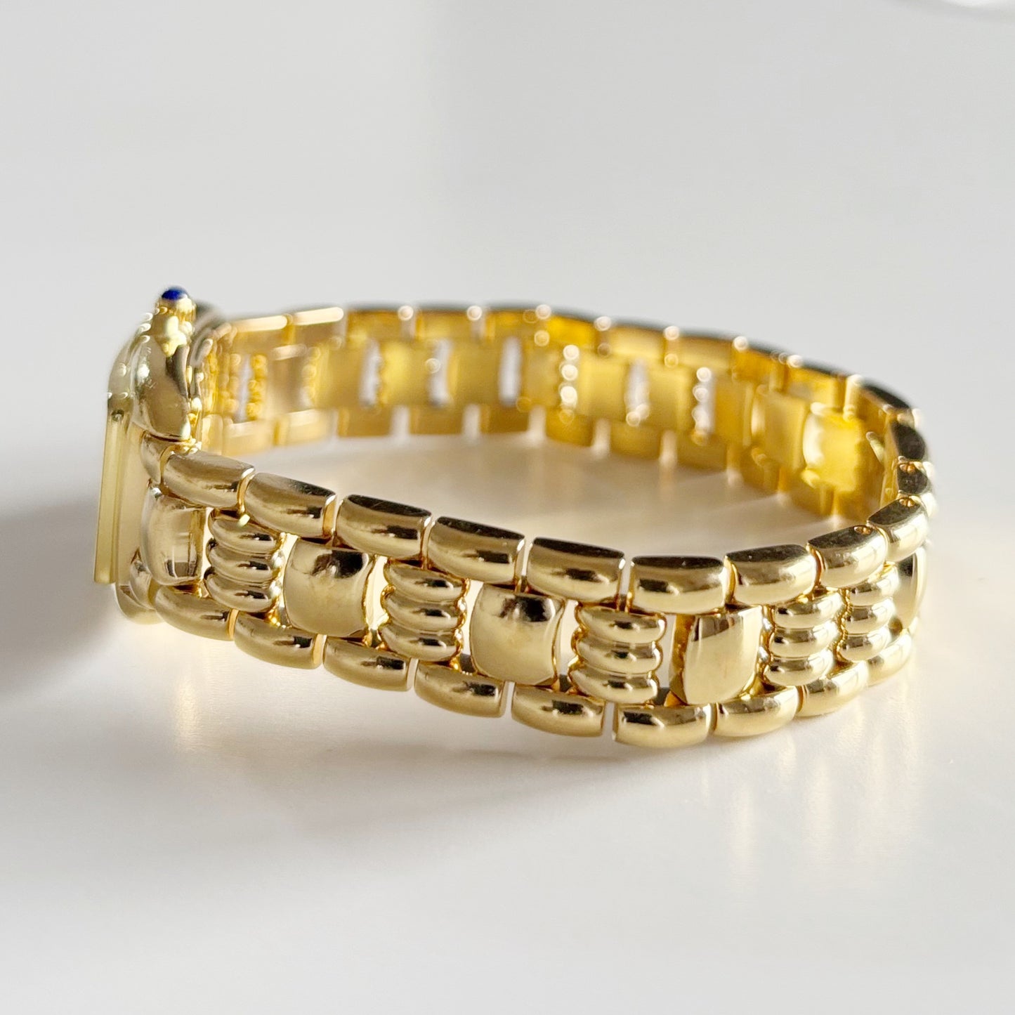 Yves Saint Laurent 1990s Tank Gold Plated Watch