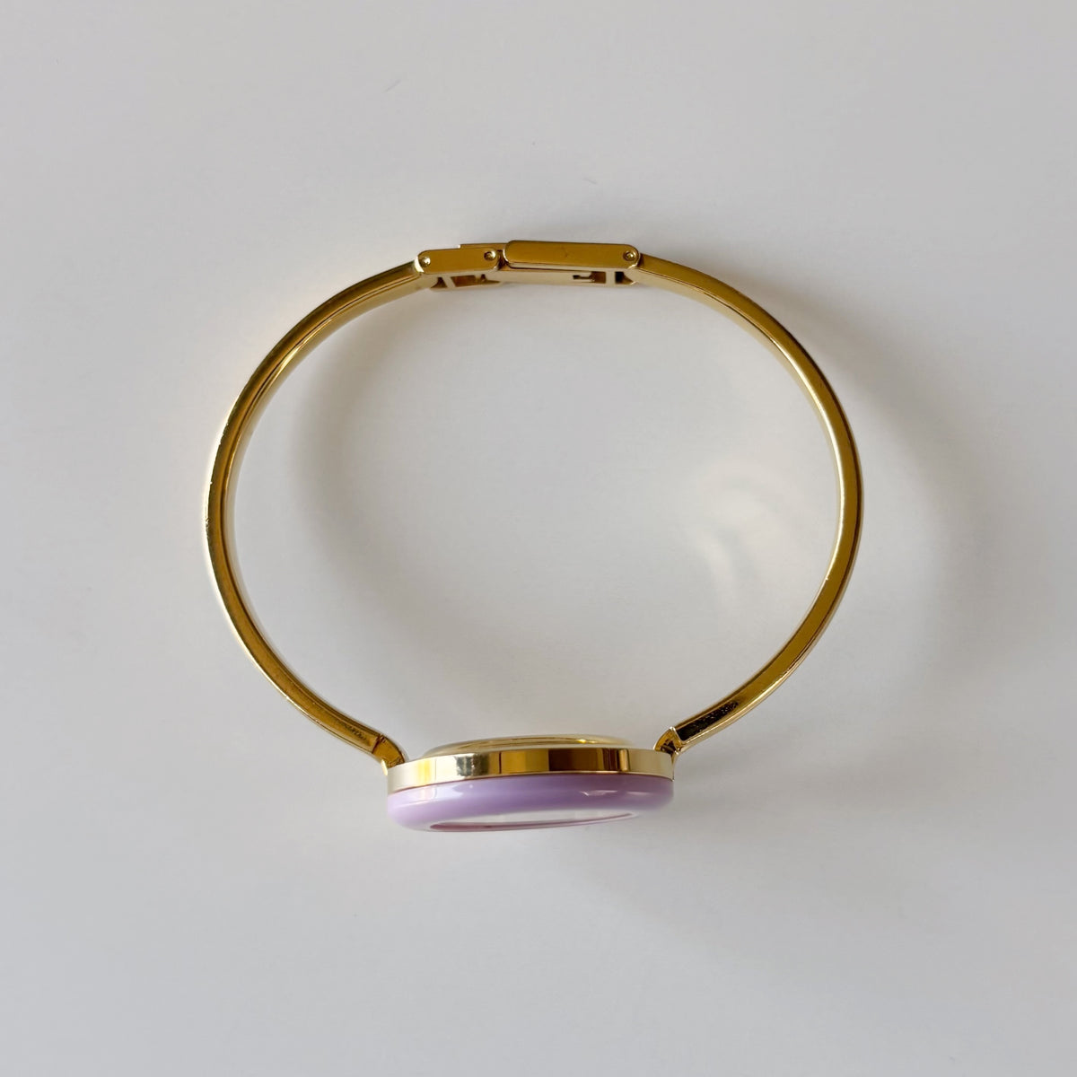 Gucci 1990s Interchangeable Bezel Gold Plated Bangle Watch with 12 bezels, case