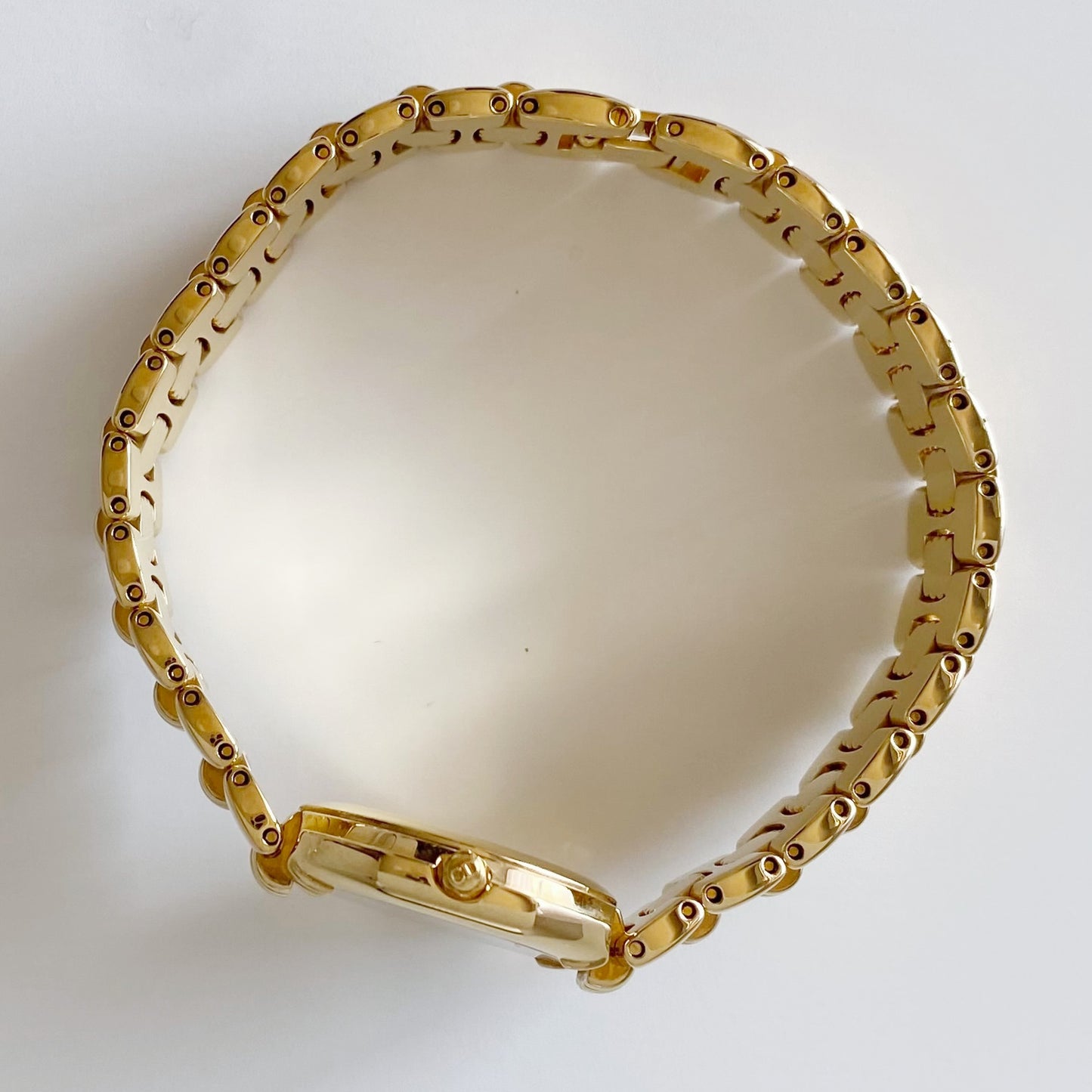 Dior 1990s Date Octagon Gold Plated Watch