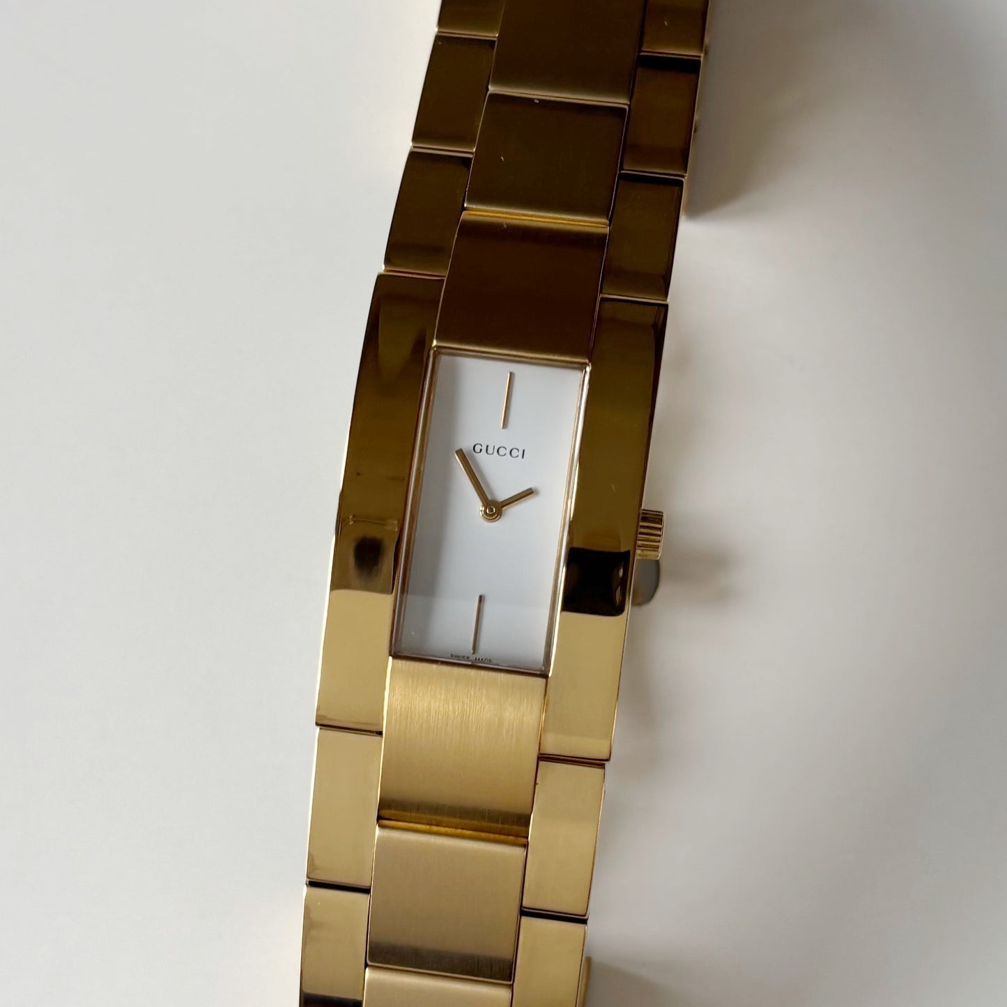 Gucci 1990s Gold Plated Watch (Large)