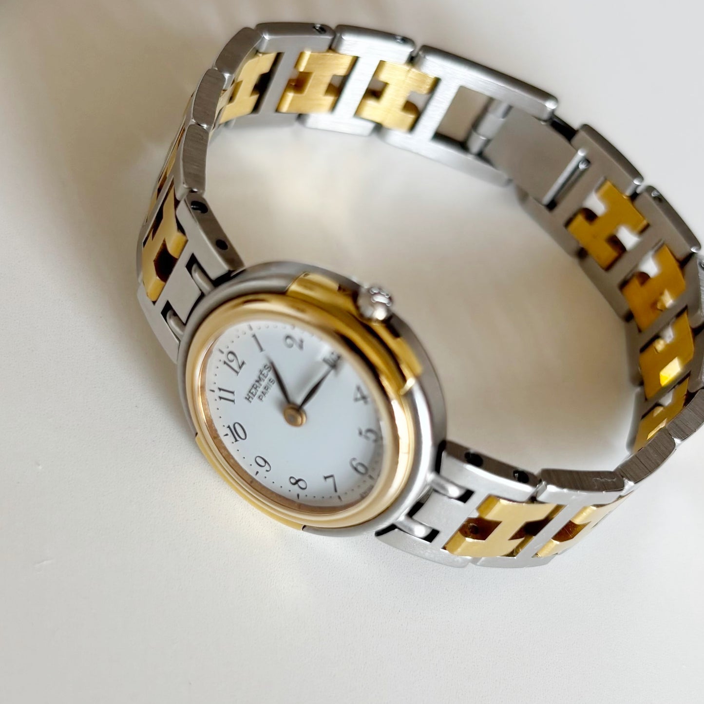 Hermes 1990s Windsor Two Tone Watch