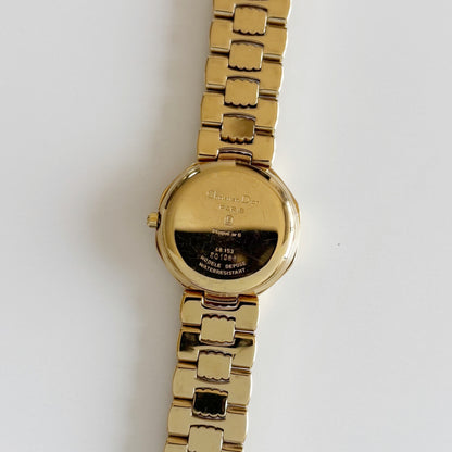 Dior 1990s Octagon Gold Plated Watch