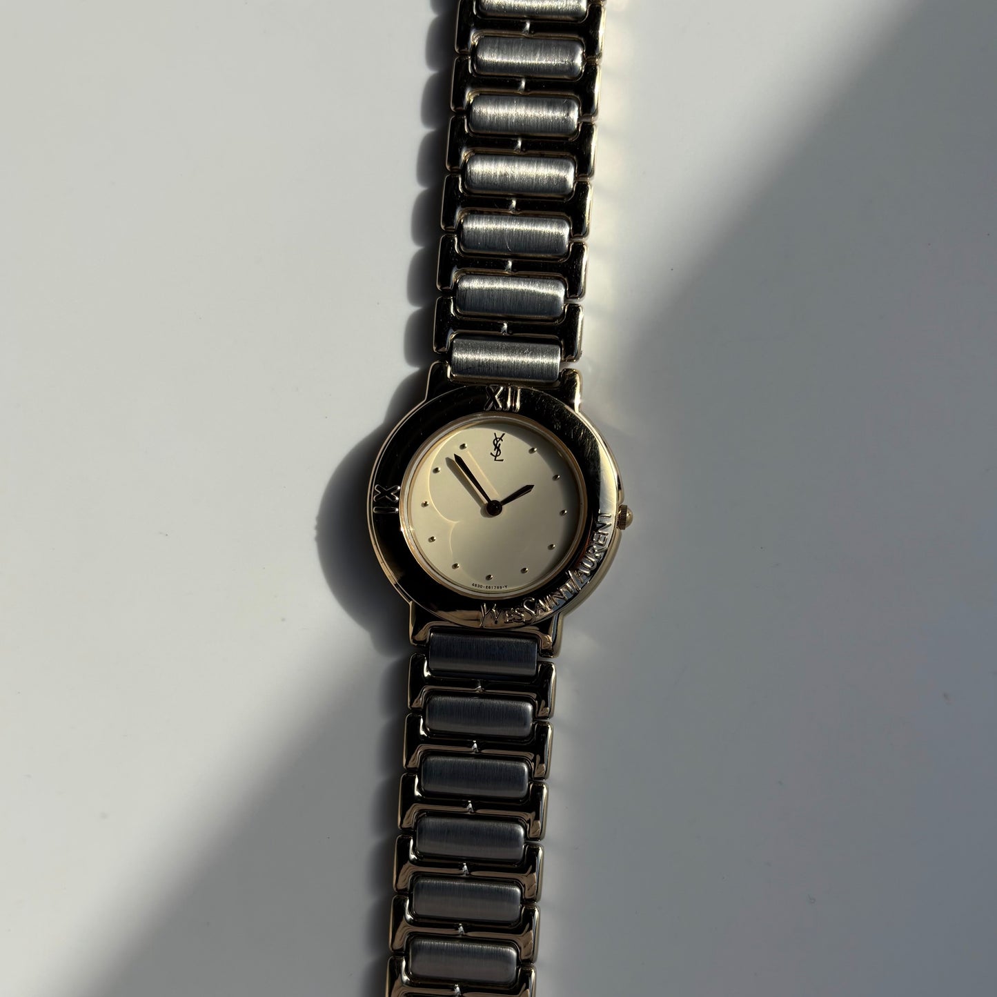 Yves Saint Laurent 1990s Two Tone Watch (Large)