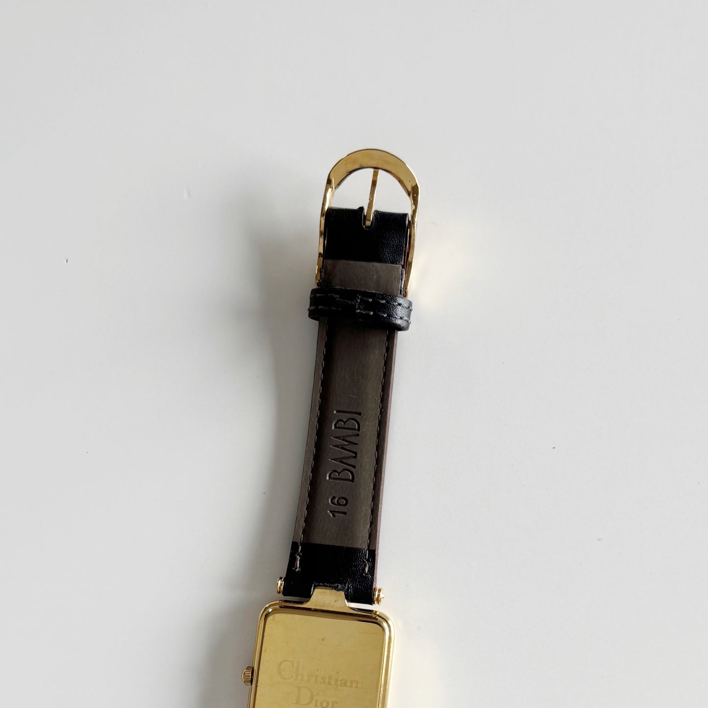 Dior 1990s Tank Gold Plated Watch (Large)