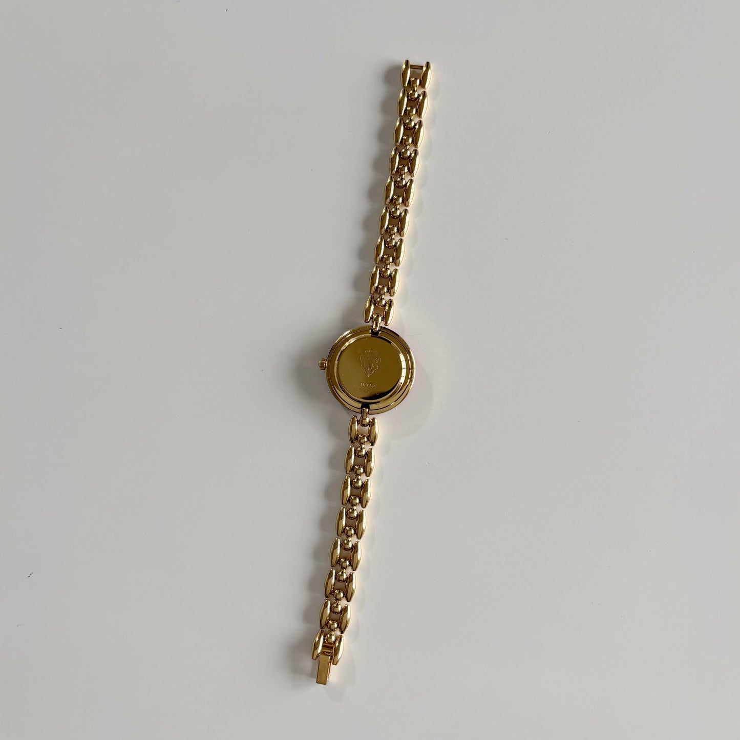 Gucci 1990s Interchangeable Bezel Gold Plated Watch with 6 bezels, case (165mm)