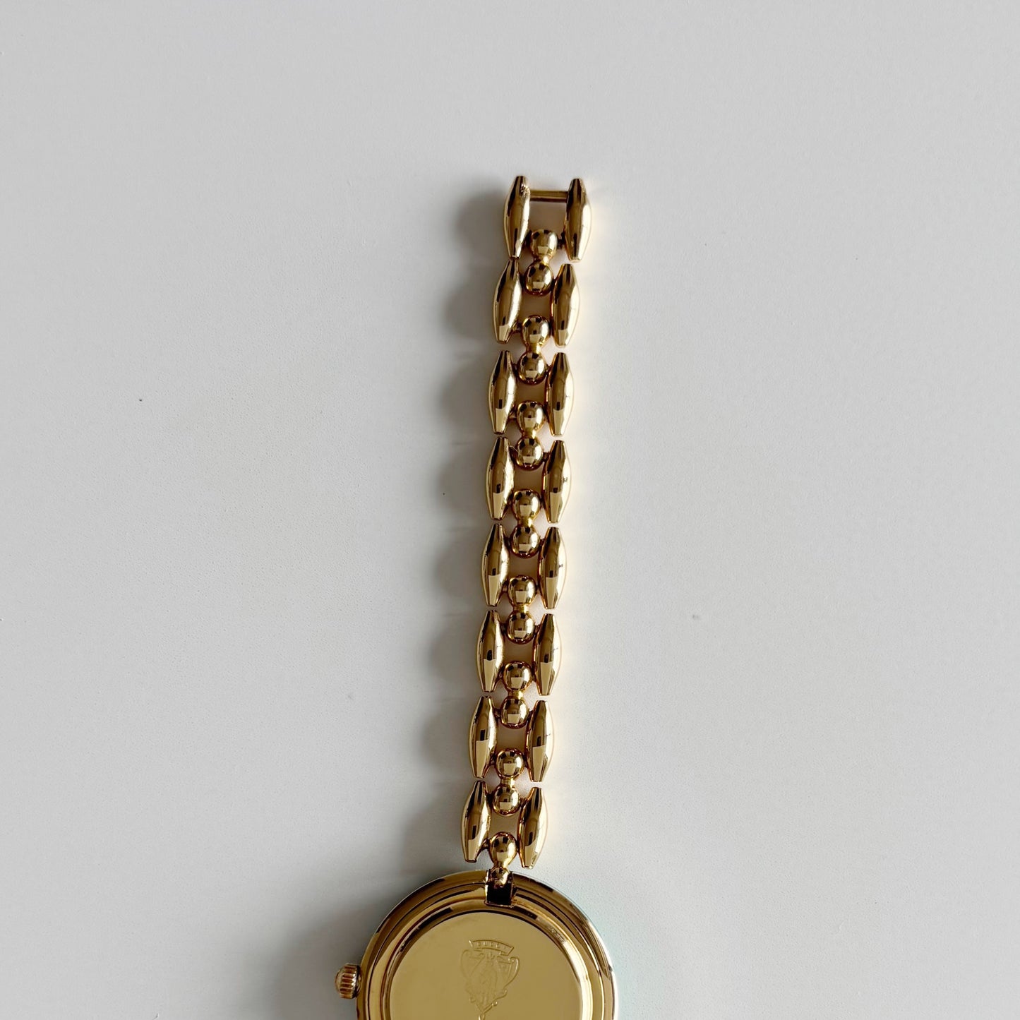 Gucci 1990s Interchangeable Bezel Gold Plated Watch with 6 bezels, case (167mm)