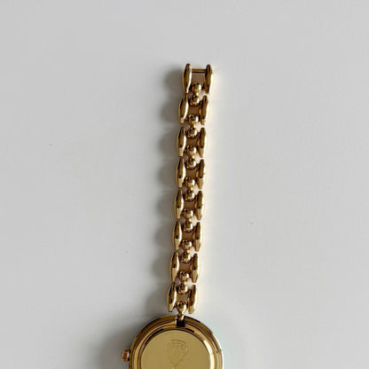 Gucci 1990s Interchangeable Bezel Gold Plated Watch with 6 bezels, case (167mm)