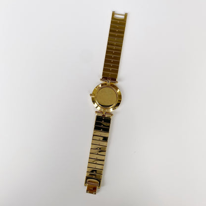 Dior 1990s Gold Plated Round Watch