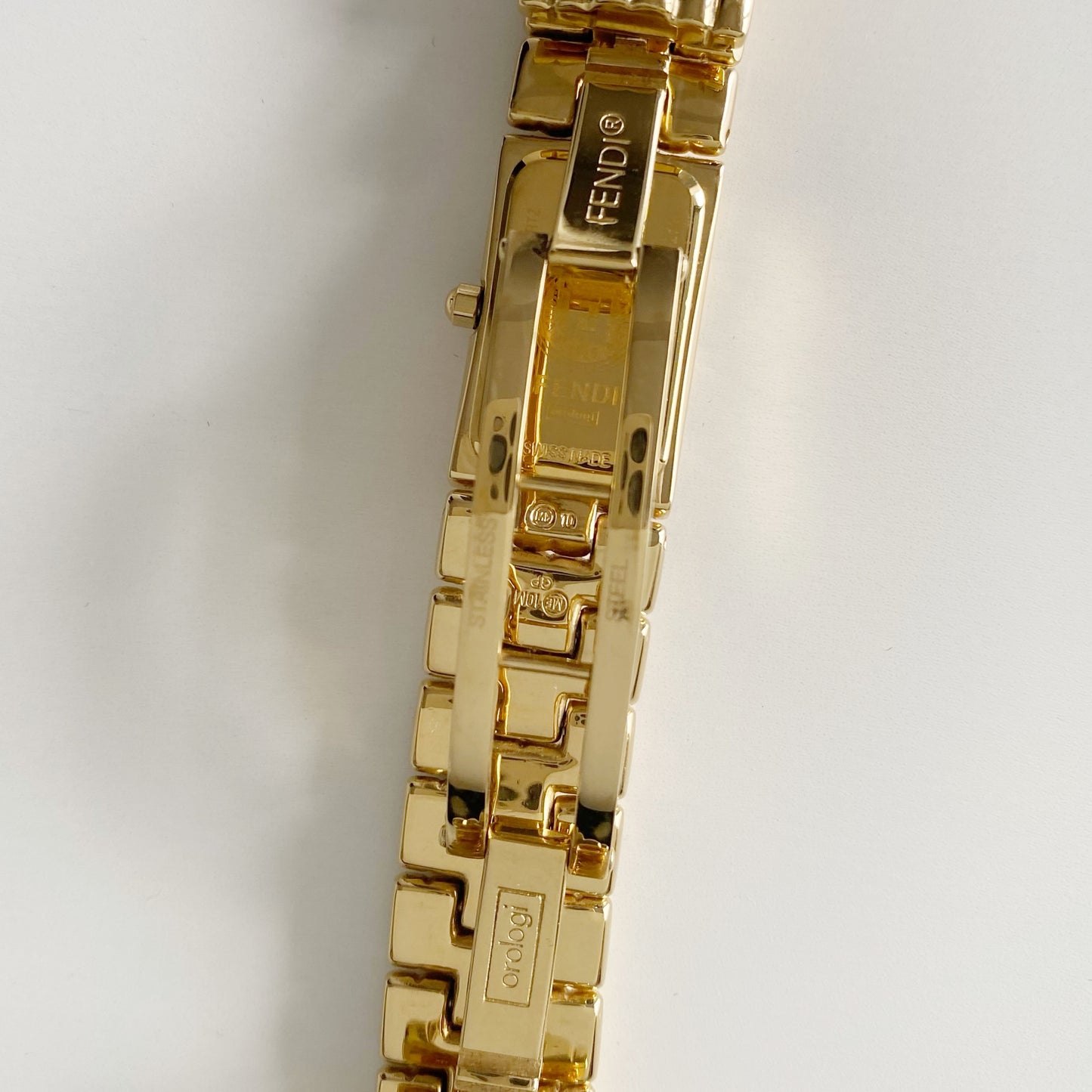 Fendi 1990s Gold Plated Watch