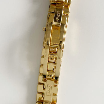 Fendi 1990s Gold Plated Watch