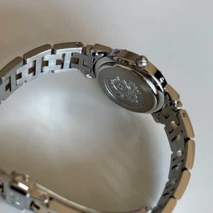 Hermes 1990s Clipper Date Round Dial Watch