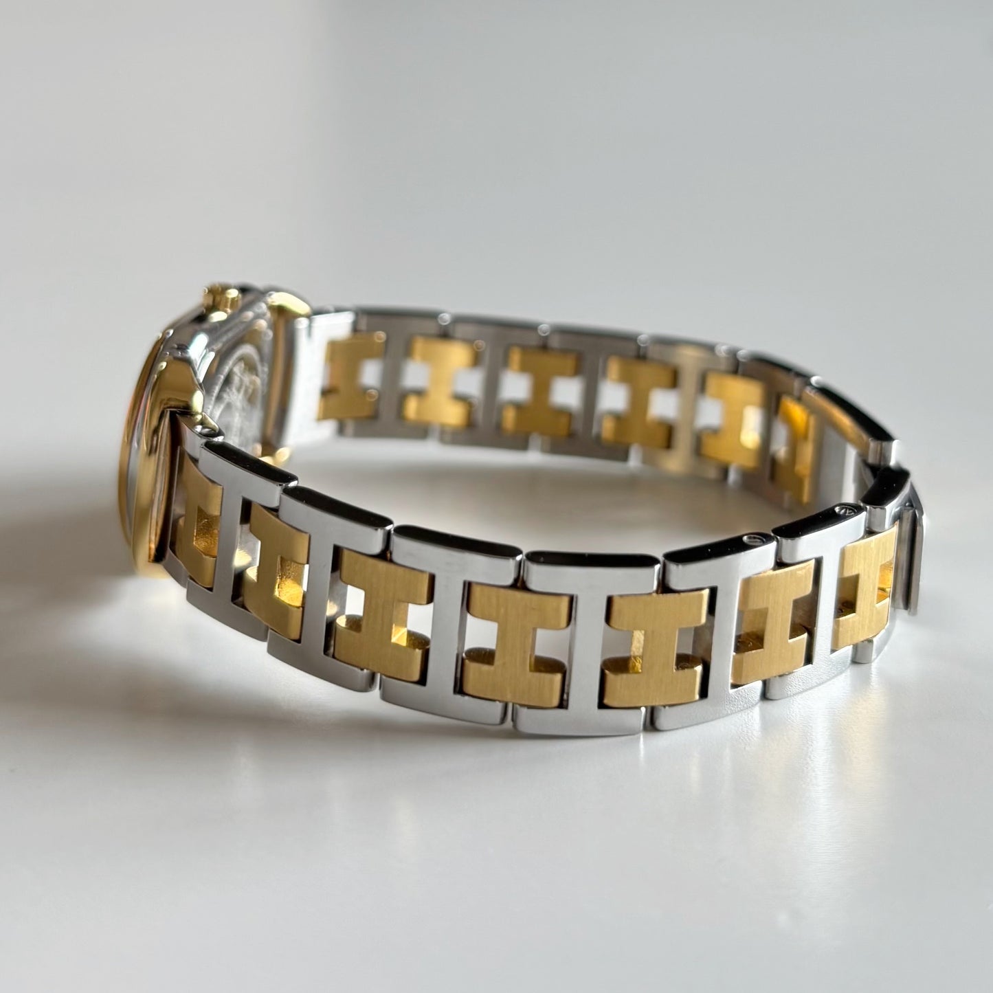 Hermes 1990s Rallye Two Tone Watch