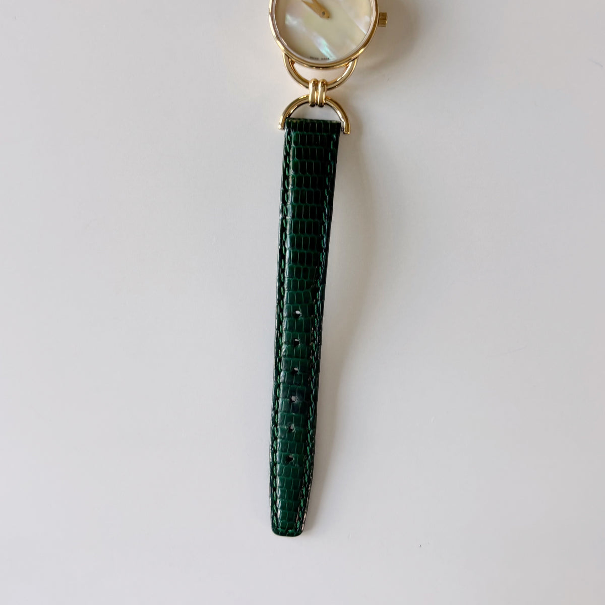 Gucci 1990s Seashell Dial Horsebit Watch