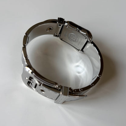 Fendi 1990s Seashell Dial Stainless steel Silver Buckle Watch