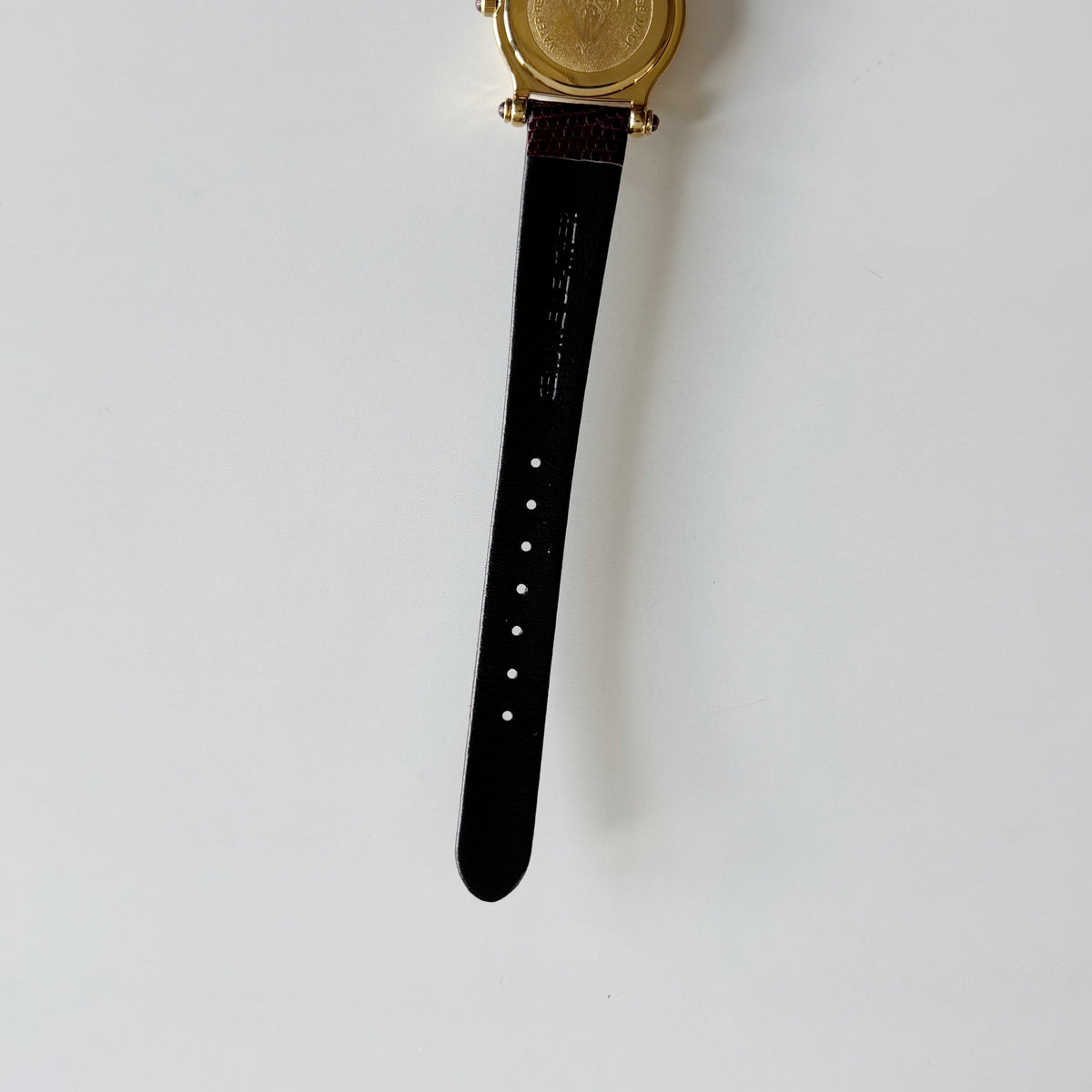 Gucci 1990s Gold Round Dial Watch