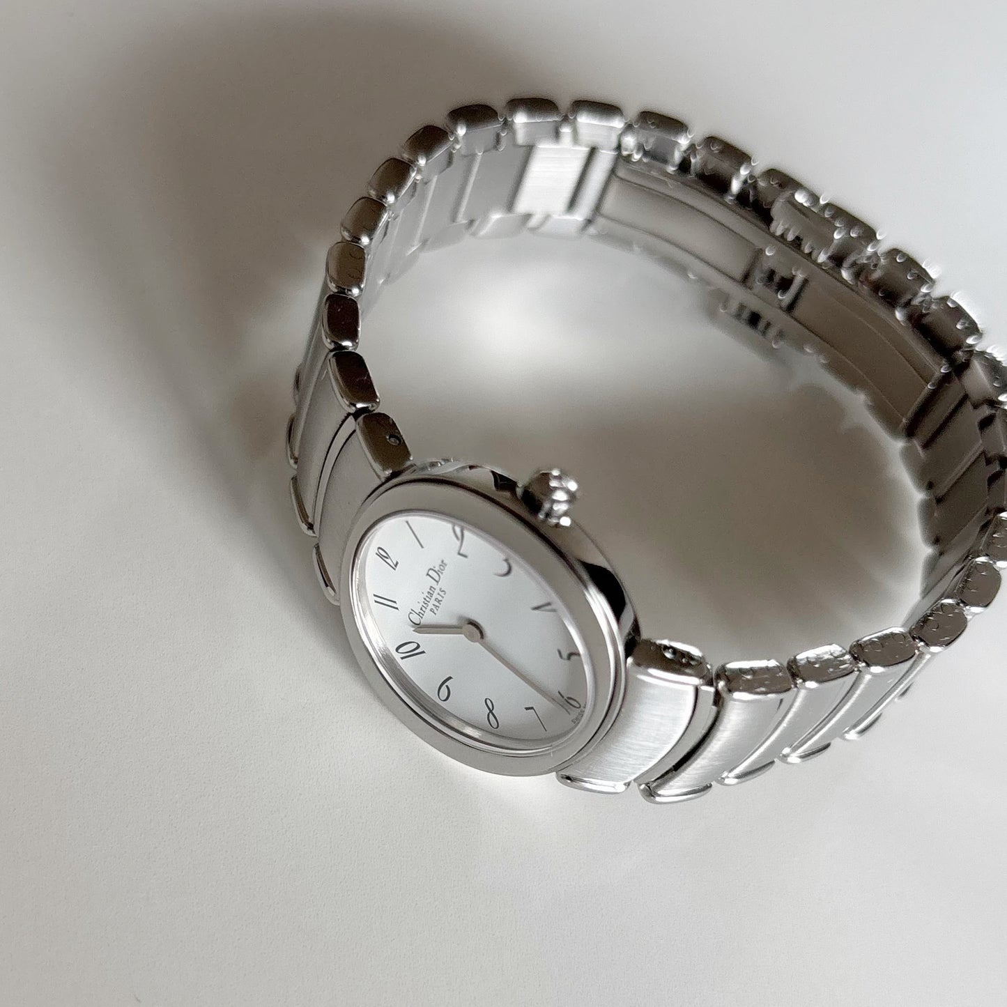 Dior 1990s Oval Dial Stainless steel Watch