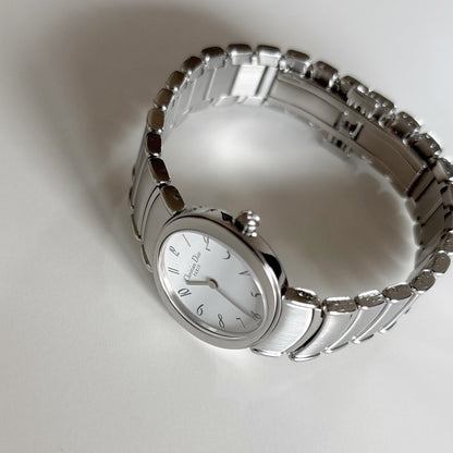 Dior 1990s Oval Dial Stainless steel Watch
