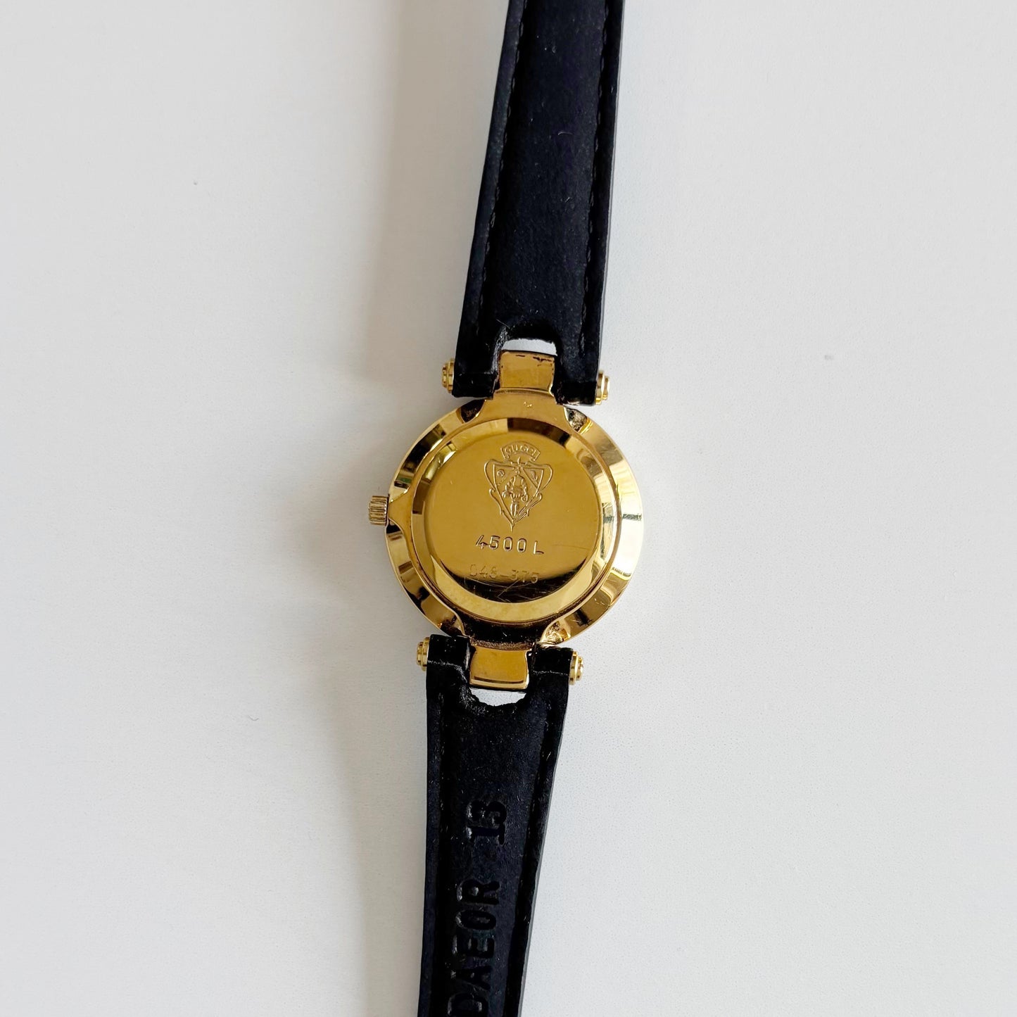 Gucci 1990s Round Dial Two Tone Watch