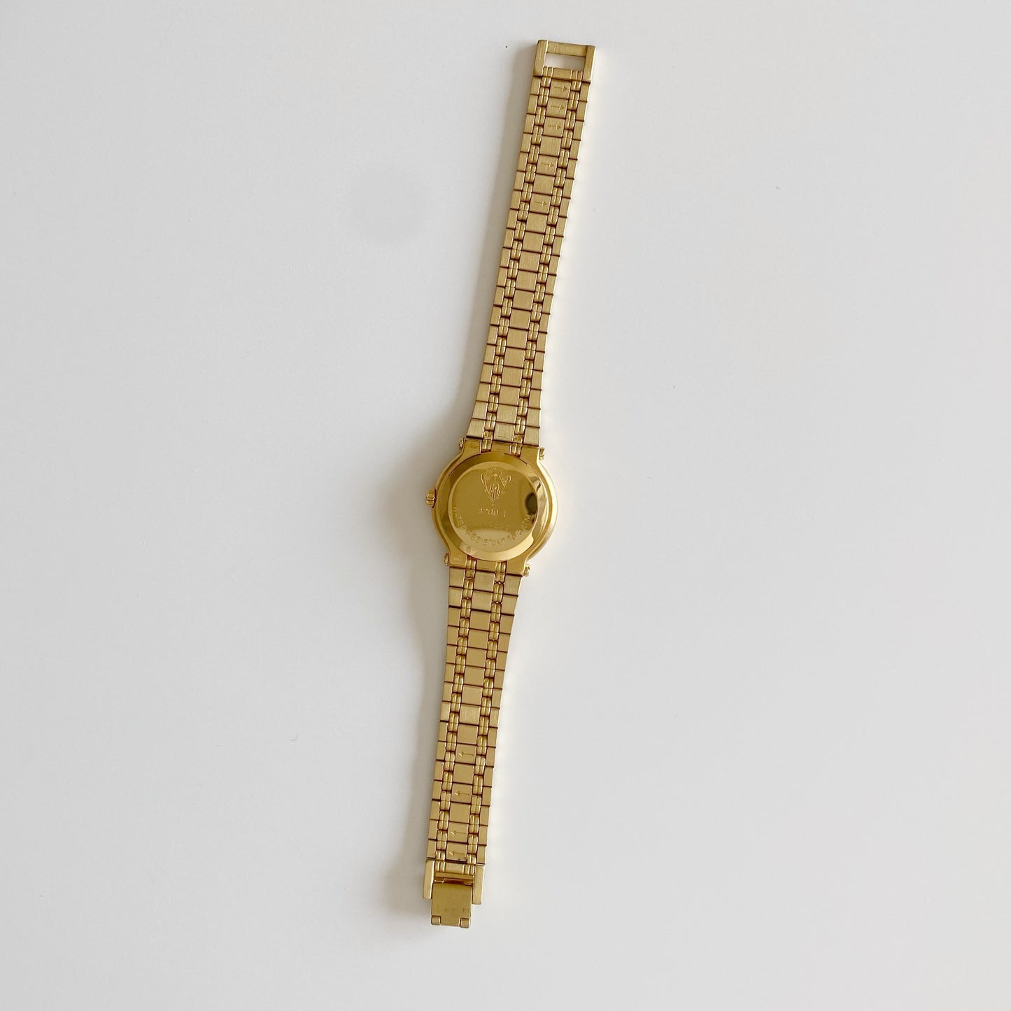 Gucci 1990s Gold Plated Date Watch