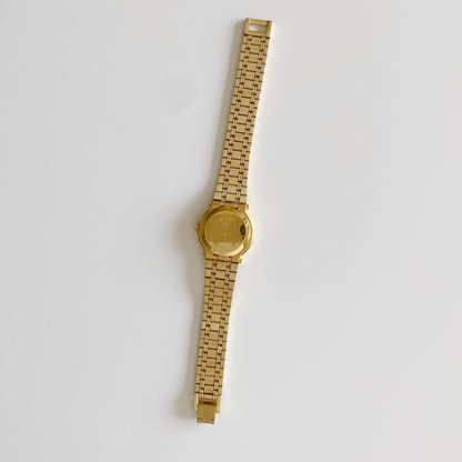 Gucci 1990s Gold Plated Date Watch