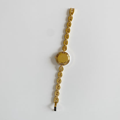 Gucci 1990s Interchangeable Bezel Gold Plated Watch with 6 bezels, case (165m)