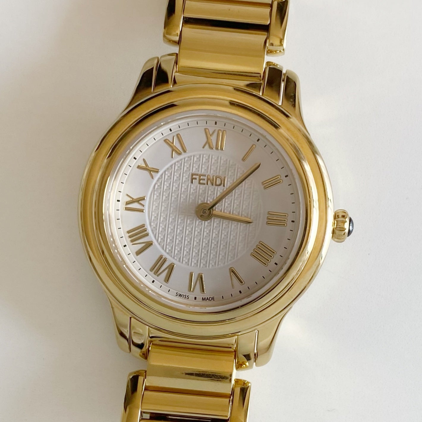 Fendi 1990s Gold Plated Watch