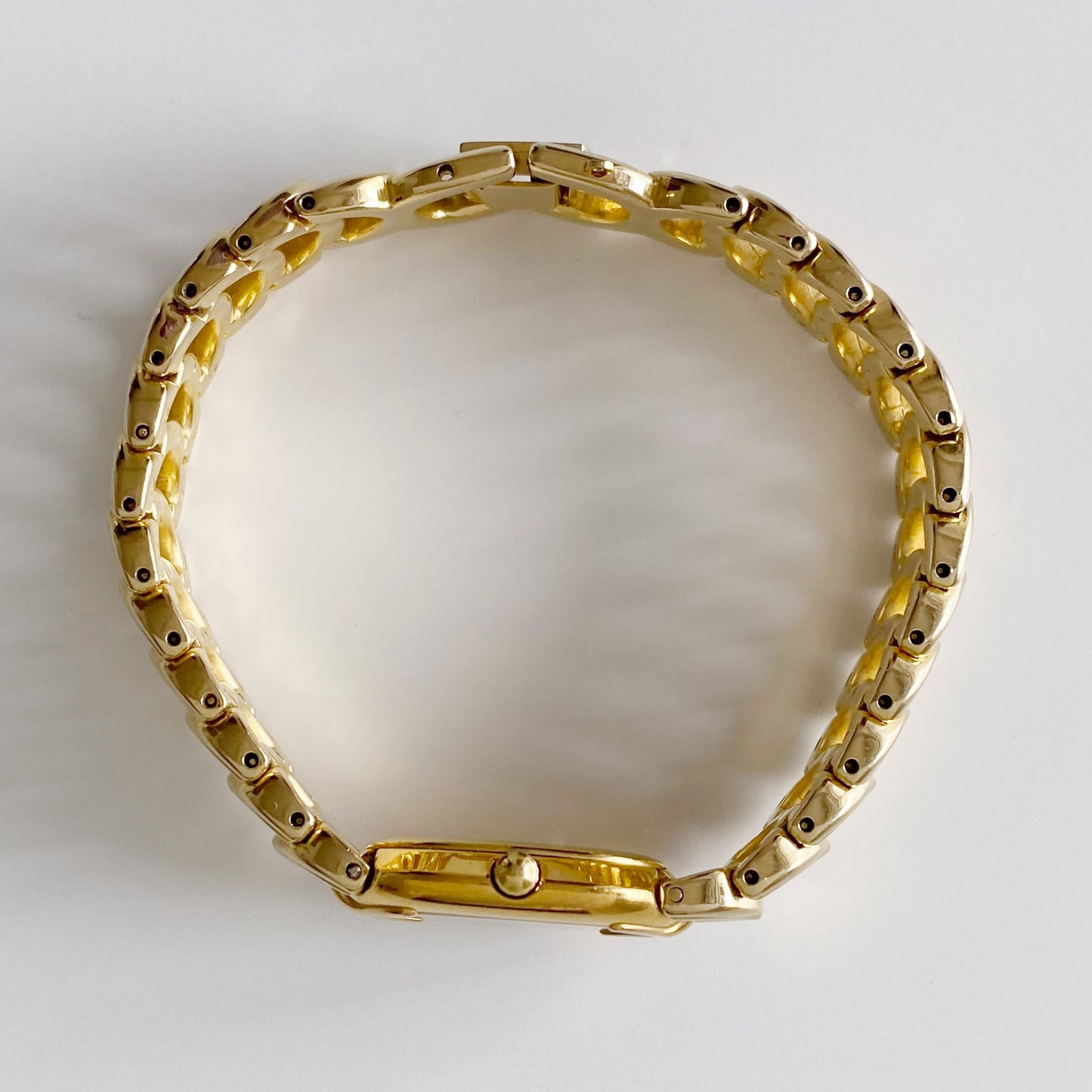 Dior 1990s Oval Gold Plated Watch