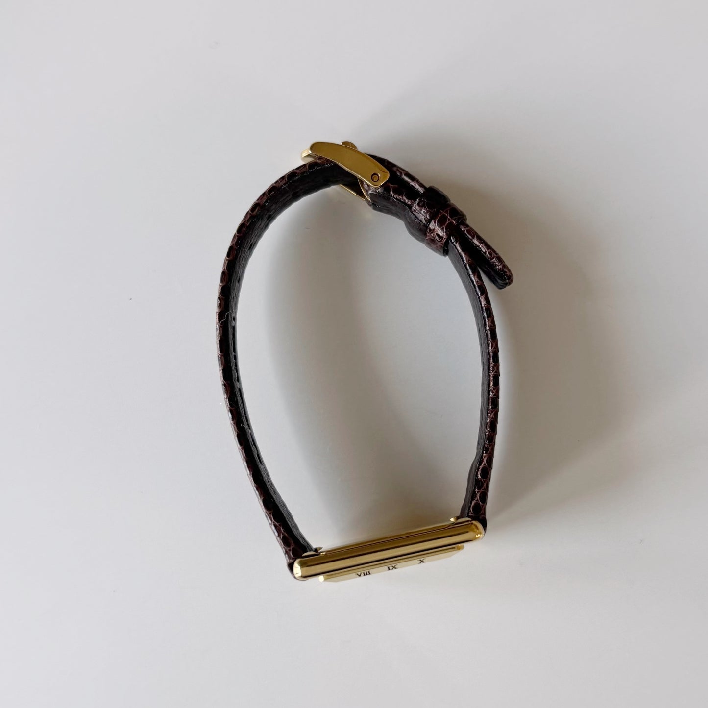 Gucci 1990s Tank Gold Plated Watch