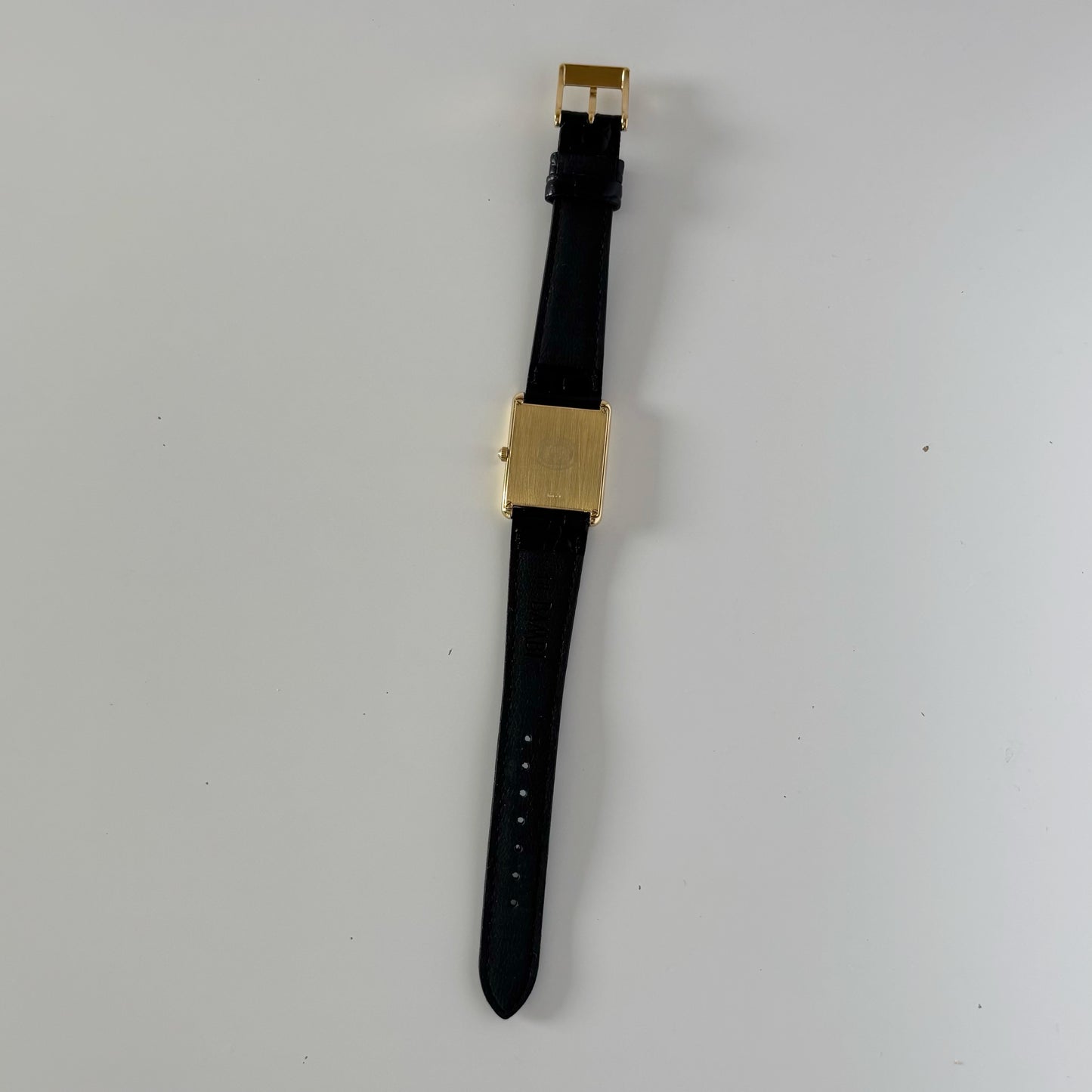 Gucci 1990s 18K Solid Gold Tank Watch