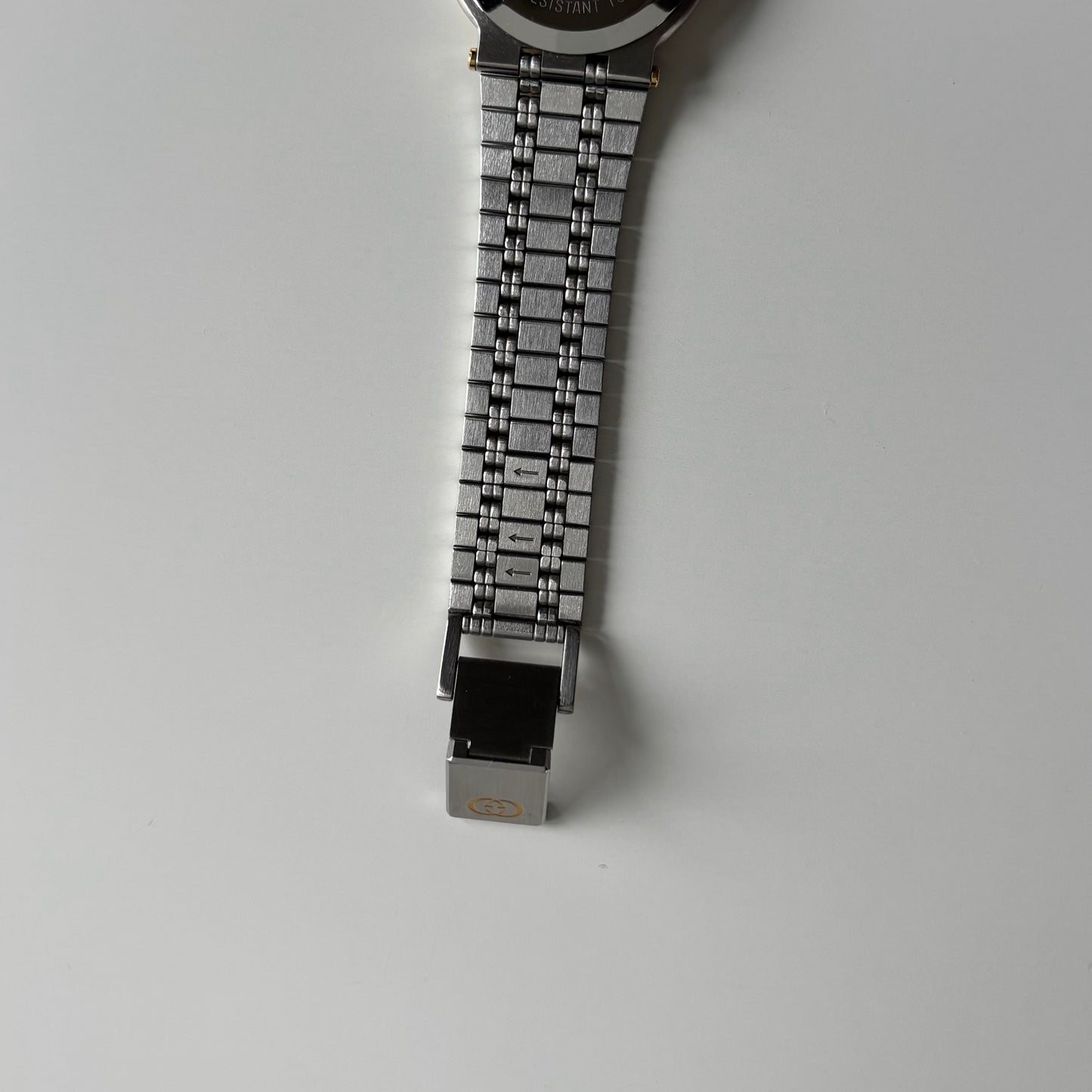 Gucci 1990s Date Round Dial Two Tone Watch (Large)