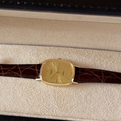 Rolex 1975 Cellini 18K Case Manual Wind Watch