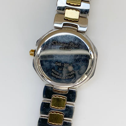 Dior 1990s Octagon Date Two Tone Watch