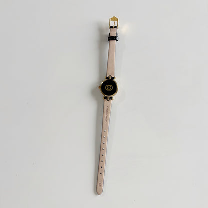 Gucci 1990s Round Dial Gold Plated Watch