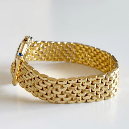 Dior 1990s Octagon Dial Gold Plated Watch