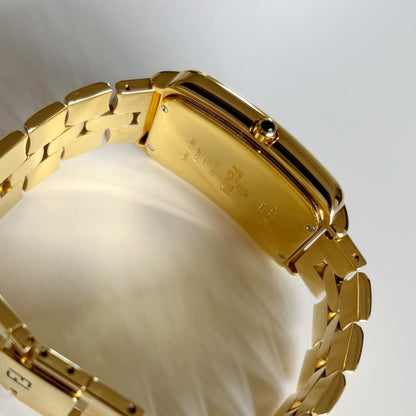 Fendi 1990s Tank Gold Plated Watch (Large)