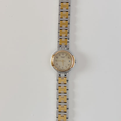 Hermes 1990s Windsor Two Tone Watch