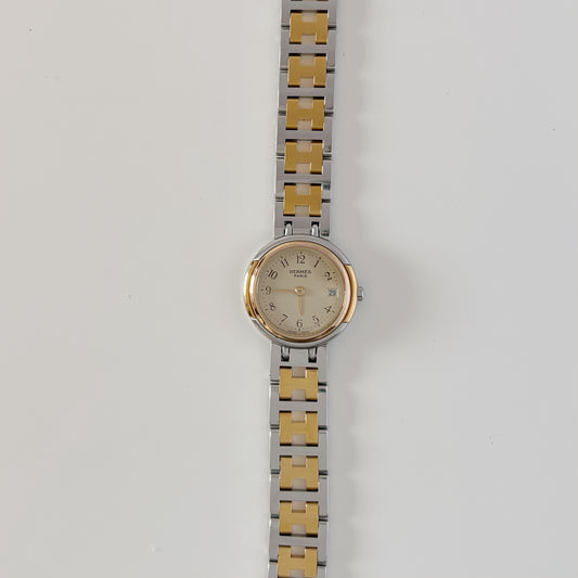 Hermes 1990s Windsor Two Tone Watch