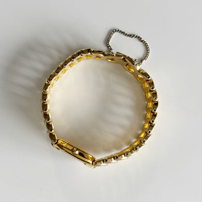 Dior 1990s Oval Gold Plated Watch