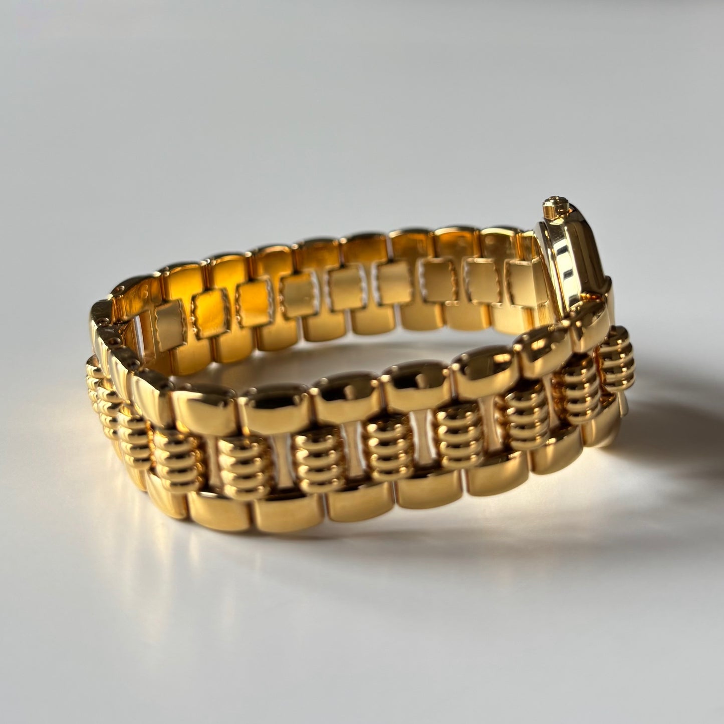 Dior 1990s Octagon Gold Plated Watch
