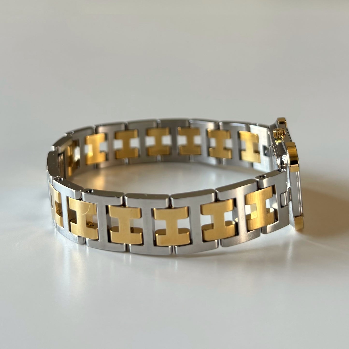 Hermes 1990s Croisier Two Tone Watch
