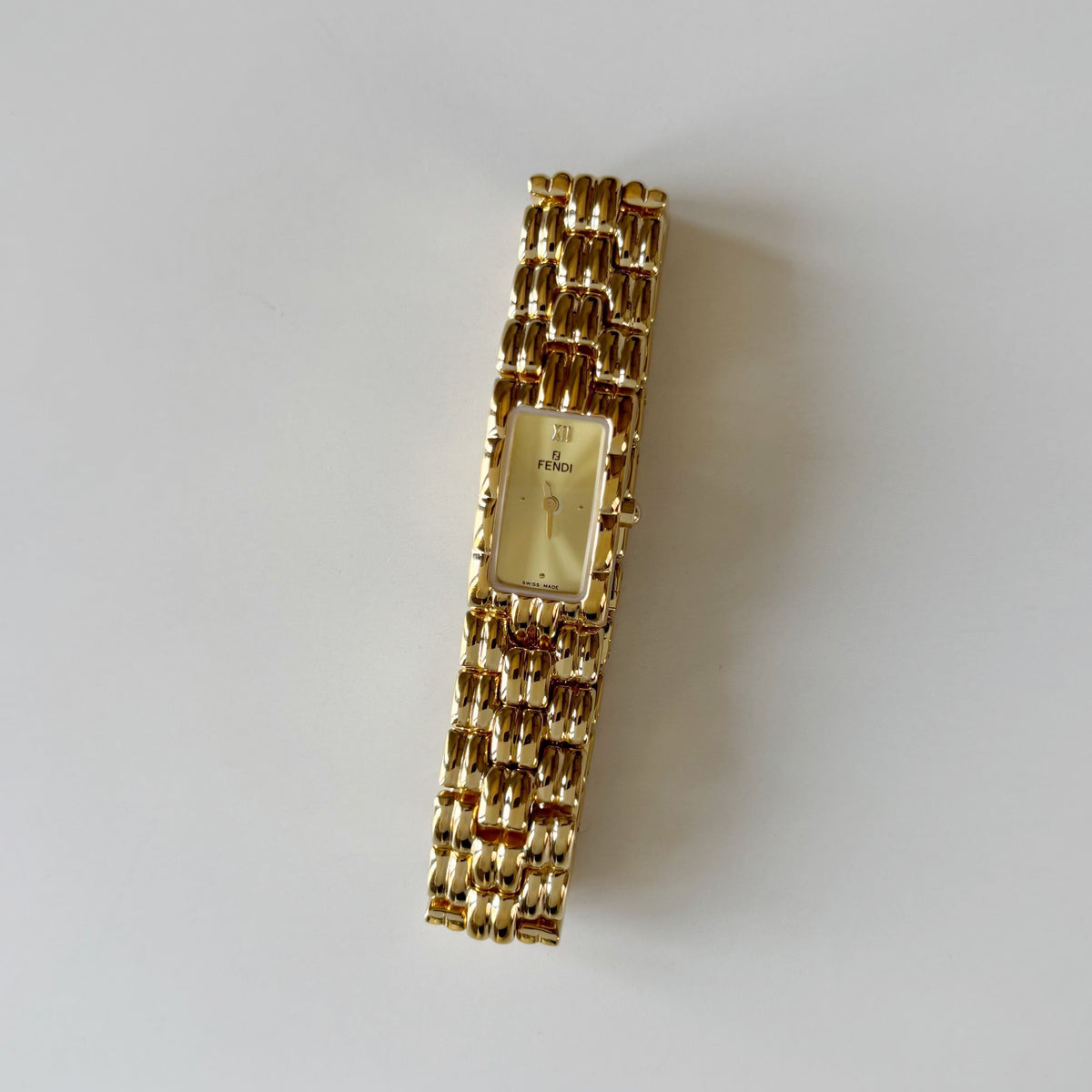 Fendi 1990s Gold Plated Watch