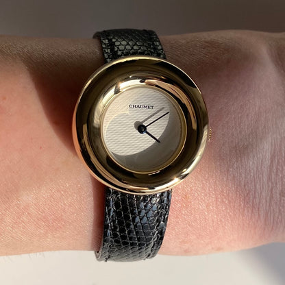 Chaumet 1980s 18K solid gold watch