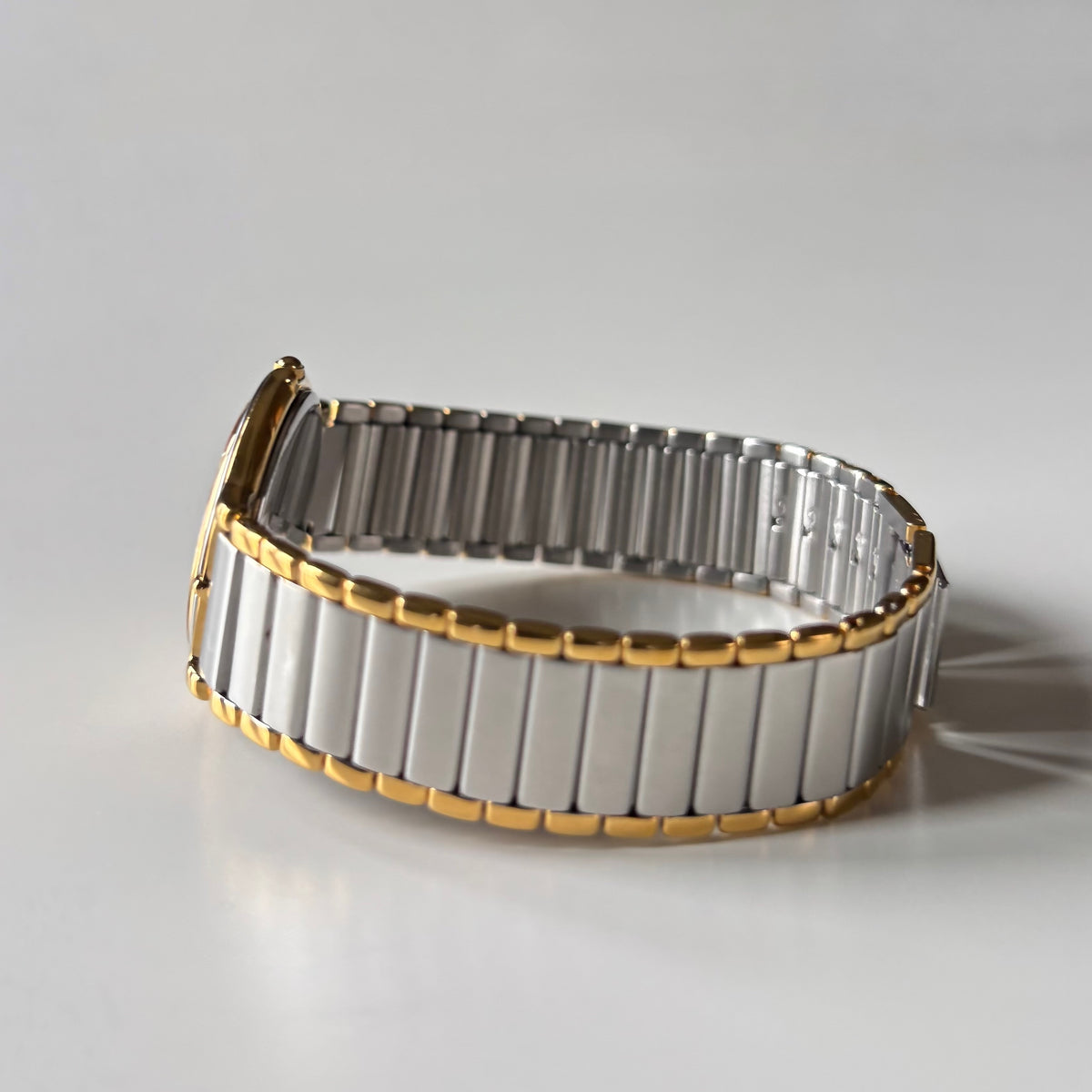 Yves Saint Laurent 1990s Large Round Dial Two Tone Gold Plated Watch (Large)