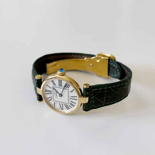 Cartier 1990s Vendome Opaline Watch SM