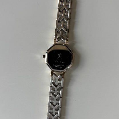 Yves Saint Laurent 1990s Octagon Dial Two-Tone Gold-Plated Watch
