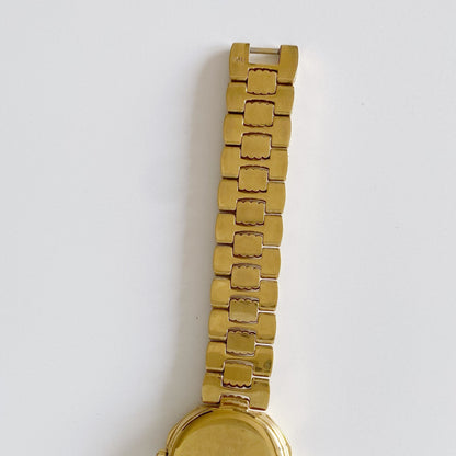 Dior 1990s Octagon Gold Plated Watch