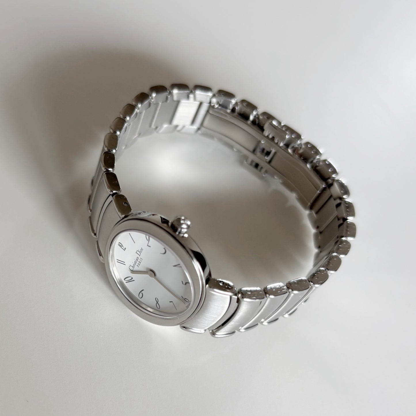 Dior 1990s Oval Dial Stainless steel Watch