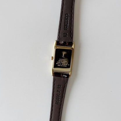 Yves Saint Laurent 1990s Tank Gold Plated Watch