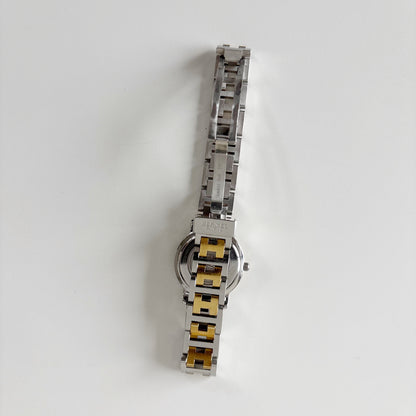 Hermes 1990s Clipper Two Tone Watch