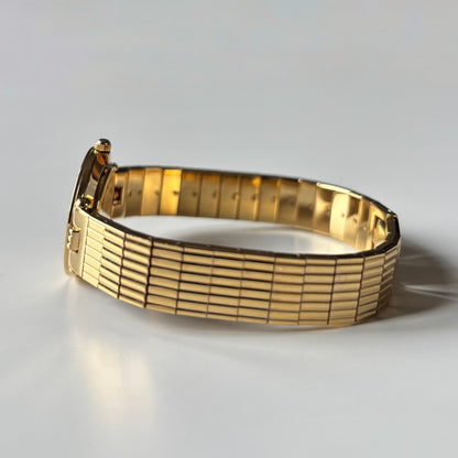 Dior 1990s Round Dial Gold Plated Watch